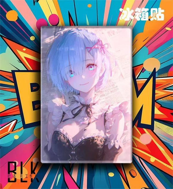 【海外代購】巴洛克 蕾姆Rem Re從零開始的異世界生活裝飾畫冰箱貼 