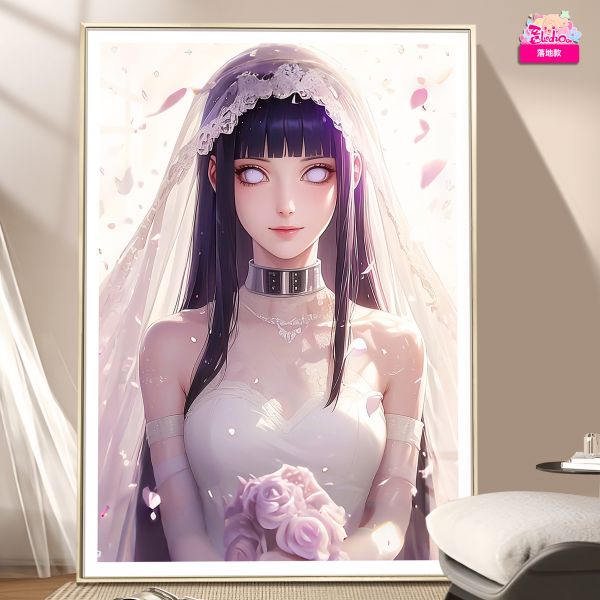 【海外代購】阿喵畫社 婚紗 日向雛田 8k超大高清裝飾畫 
