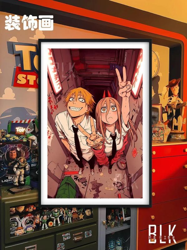 【海外代購】巴洛克 《搞怪二人組》鏈鋸人蕾塞篇裝飾畫冰箱貼 