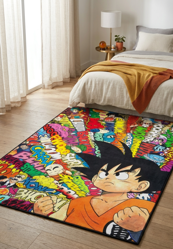 【海外代購】千鳥社 《小悟空的七龍珠世界 裝飾畫》小悟空龍珠布瑪克林龜仙人二次元週邊動漫掛畫臥室電競房裝飾畫 午睡毯 地毯 