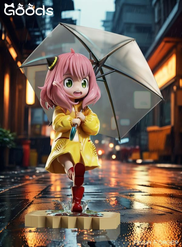 【海外現貨】GOODS 穀子 間諜過家家系列-雨衣雨傘阿尼亞 