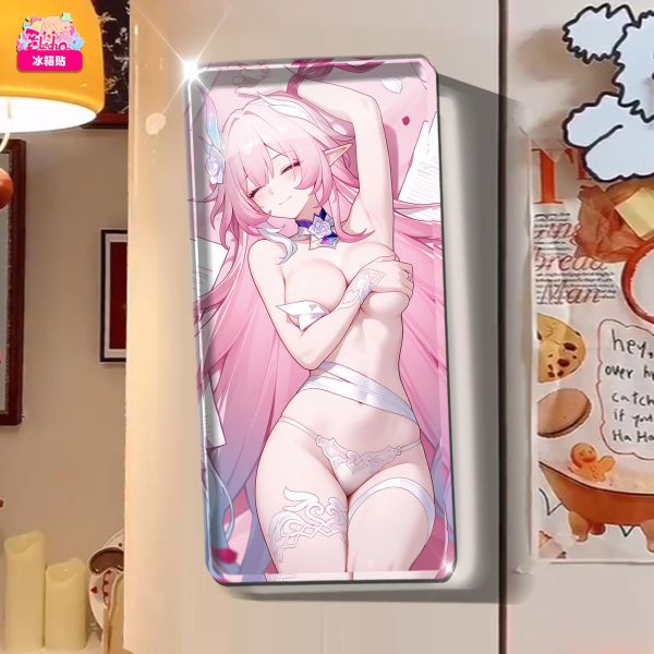 【海外代購】阿喵畫社 動畫冰箱貼第五十七彈崩壞愛莉希雅純享版 崩壞高透亞克力磁吸冰箱貼 