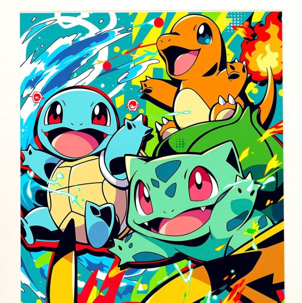 【海外代購】H2 《寶可夢四小隻》神奇寶貝裝飾畫 