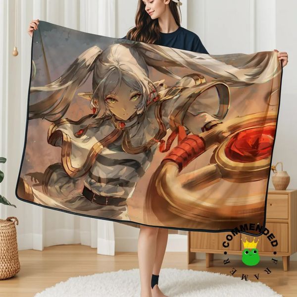 【海外代購】皇呱 《大魔法使芙莉蓮》葬送的芙莉蓮裝飾畫午睡毯 地毯 