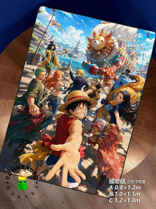 【海外代購】皇呱 《海賊王成員合影》裝飾畫 午睡毯  地毯 