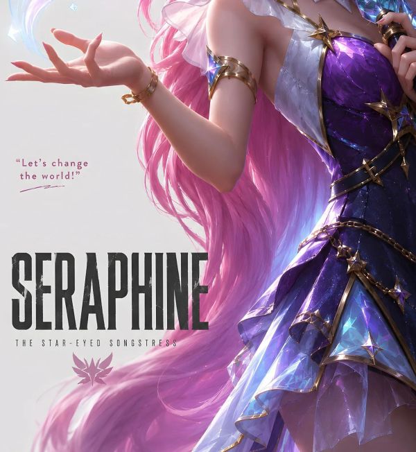 【海外代購】H2工作室《薩勒芬妮》英雄聯盟Lol星籟歌姬小薩裝飾畫 
