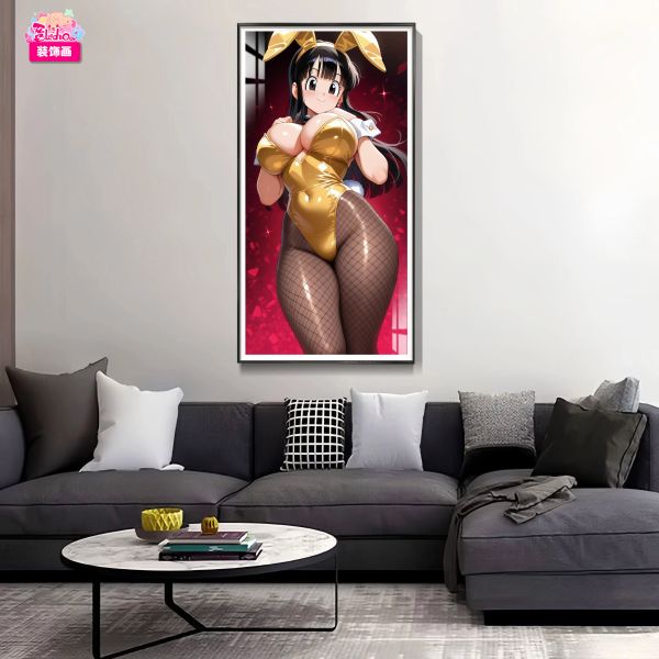 【海外代購】阿喵畫社 兔女郎 琪琪 8k主題高清裝飾畫 等身枕 冰箱貼 