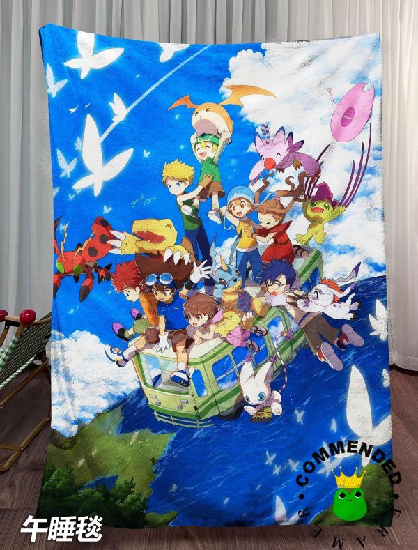【海外代購】皇呱 《被選的孩子們》 數碼寶貝被選召的孩子們太一大武同人周邊裝飾畫 午睡毯 地毯 