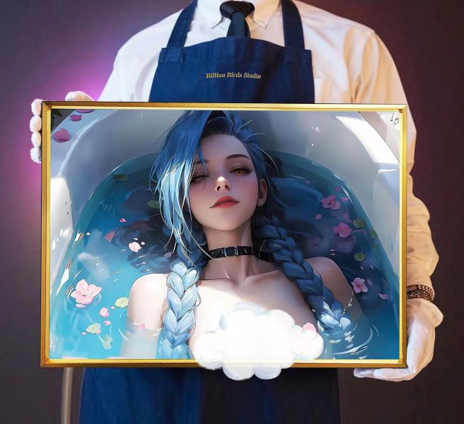【海外代購】千鳥社 金克絲 Jinx 浴缸 暴走蘿莉 潮流裝飾畫 