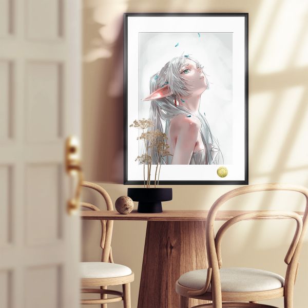 【海外代購】皇呱 《唯美芙莉蓮》葬送的芙莉蓮精靈族大魔法使芙莉蓮週邊裝飾畫 午睡毯 地毯 