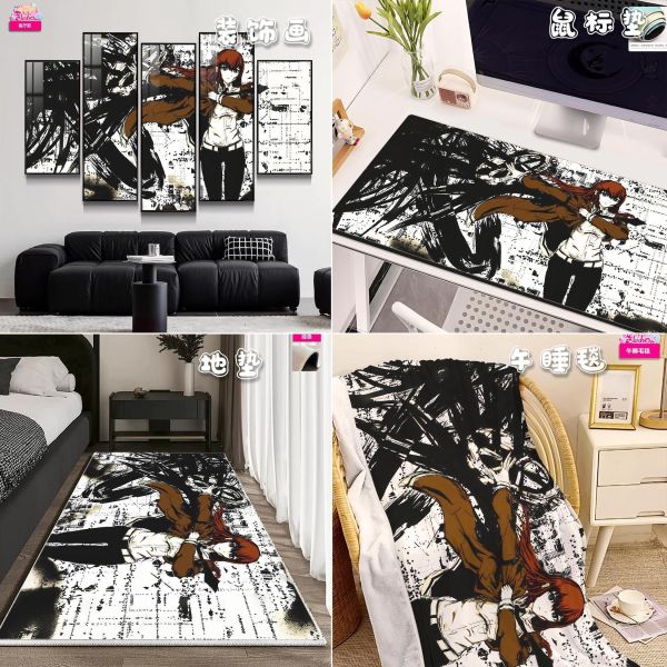 【海外代購】阿喵畫社 命運奇點 牧瀨紅莉棲 五幅套組命運石之門新品異形套組裝飾畫 滑鼠墊  午睡毛毯 地墊 