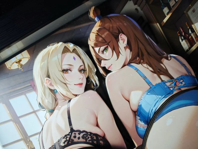 【海外代購】泥棒貓 DSMP-008 暮色酒館系列-第五彈 火影忍者 暮色酒館系列 千手綱手&照美冥 立體裝飾畫 