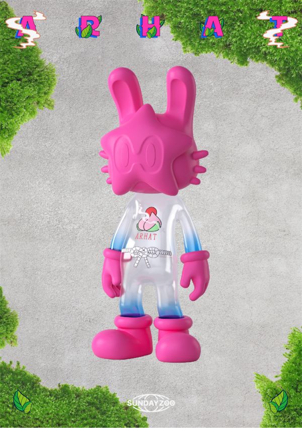 【海外代購】【20CM】SUNDAY ZOO Arhat 積木款 金幣款 桃紅款 