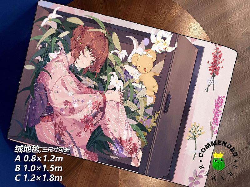 【海外代購】皇呱 《花季與服小櫻》百變小櫻魔法卡花季與服小櫻週邊裝飾畫 午睡毯 地毯 