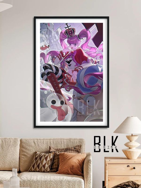 【海外代購】巴洛克 《調皮幽靈公主》佩羅娜海賊王裝飾畫冰箱貼 