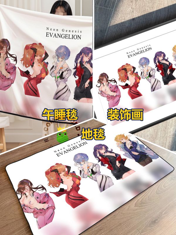 【海外代購】皇呱 《EVA女主角》新世紀福音戰士綾波麗、明日香、葛城美里、赤木律子、真希波週邊裝飾畫 
