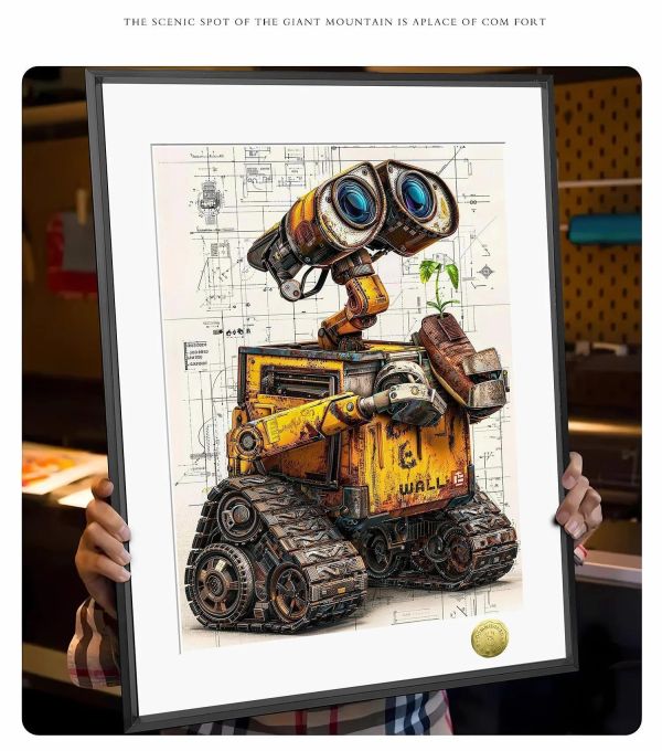 【海外代購】皇呱 《孤獨的守候者瓦力》機器人總動員裝飾畫 午睡毯 地毯 