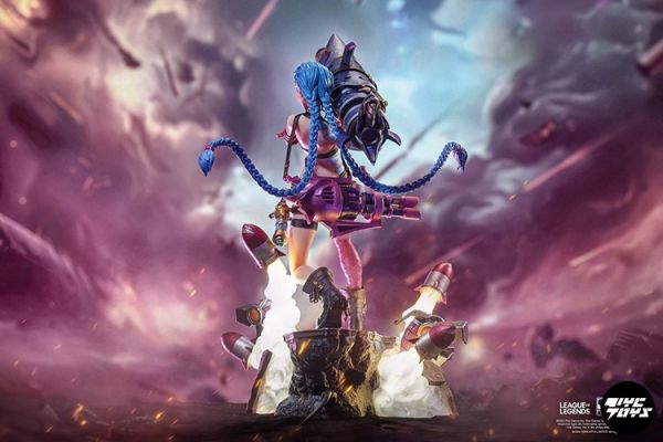 【預定】purearts《英雄聯盟》金克絲&蔚1/6雕像 