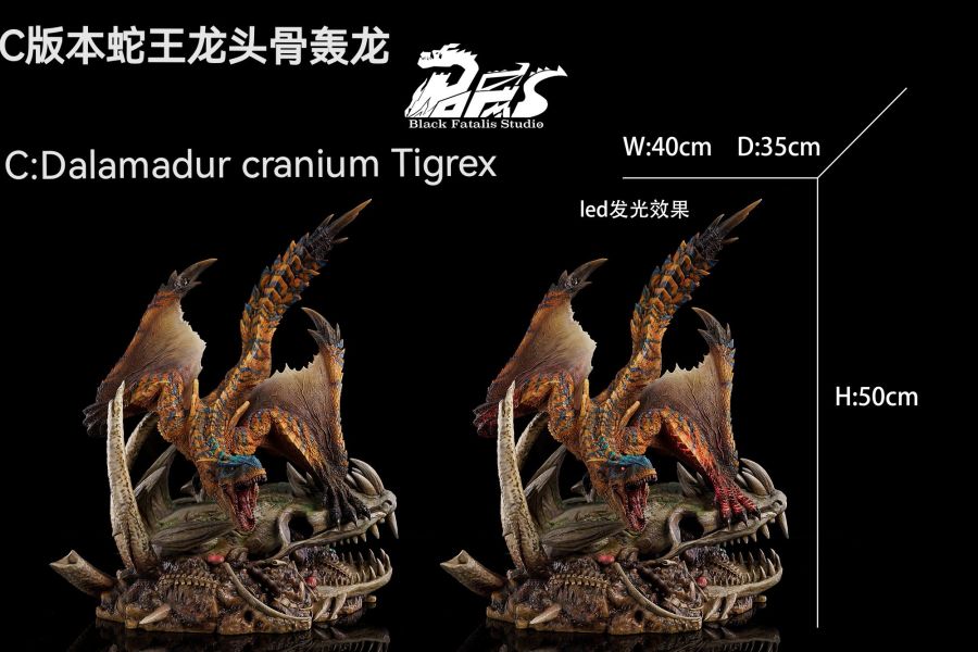 【預定】BlackFatalis 黑色命運 怪物獵人轟龍 MonsterHunter Tigrex 