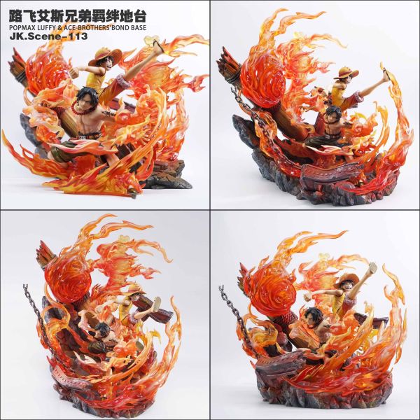 【預定】Jacksdo POPMAX路飛艾斯兄弟羈絆地台 