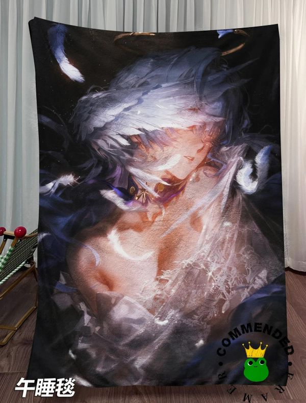 【海外代購】皇呱 《星垂知羽》星穹鐵道溫柔易碎知更鳥裝飾畫 午睡毯 地毯 