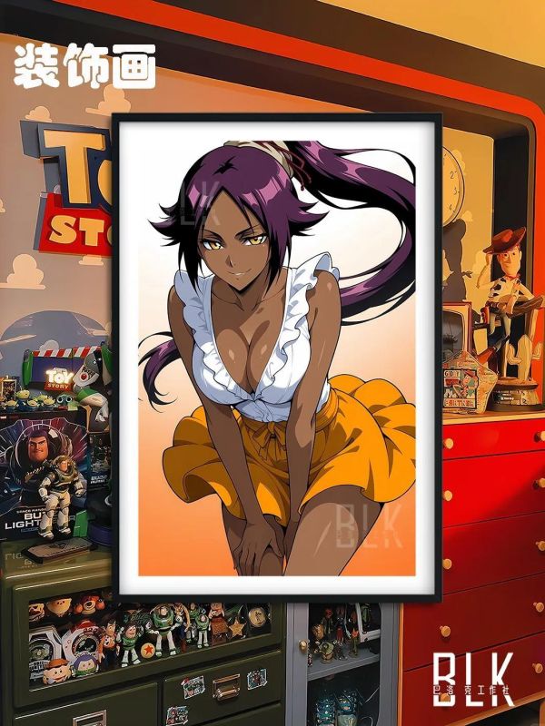 【海外代購】巴洛克  《夜一》瞬神護庭十三隊死神境·界虛十刃裝飾畫冰箱貼 