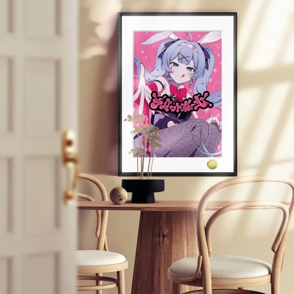 【海外代購】皇呱 《初音未來兔子洞第四彈》裝飾畫 午睡毯 地毯 