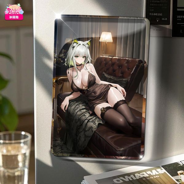 【海外代購】阿喵畫社 黑絲 貓娘凱爾希 展館級12k收藏超清精裱畫 冰箱貼 