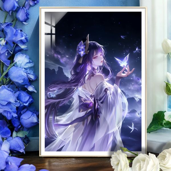 【海外代購】阿喵畫社 星海 雷電將軍 原神12k超清裝飾畫 