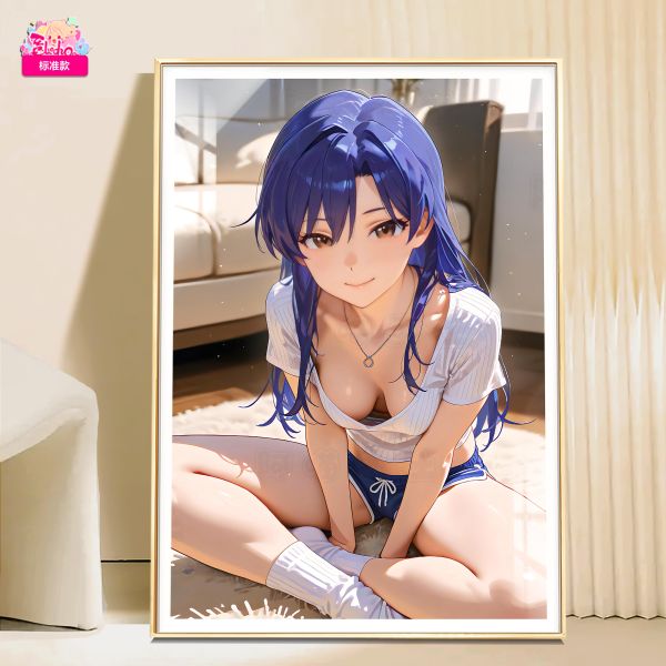 【海外代購】阿喵畫社 偶像大師 迎辰 如月千早 新品8k主題高清裝飾畫 午睡毛毯 冰箱貼 