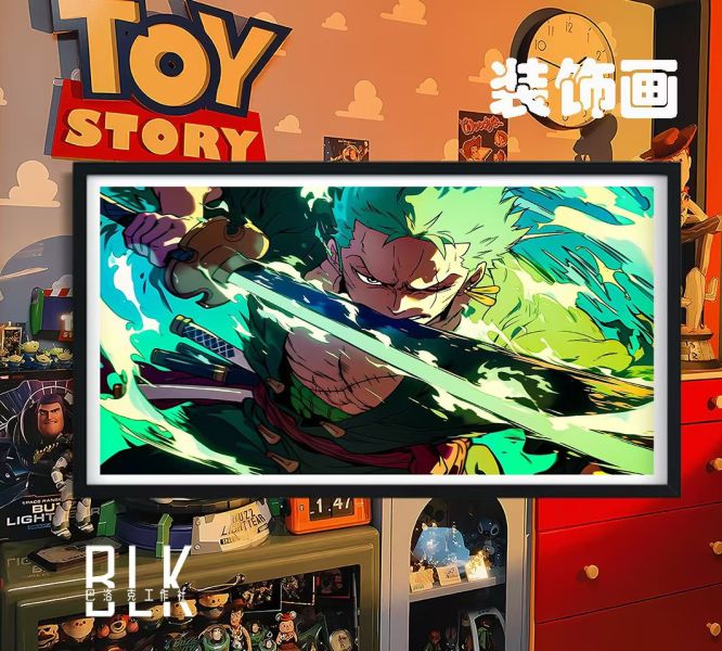 【海外代購】巴洛克 索隆羅羅諾亞佐羅劍豪海賊王航海王ONE PIECE動漫二次元裝飾畫/壓克力冰箱貼 