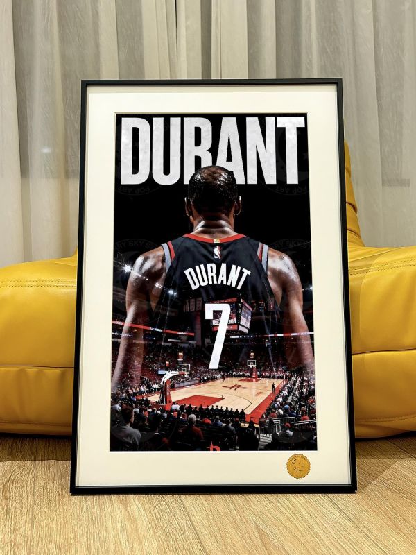 【海外代購】星空 《杜蘭特背影》Kevin Durant死神KD休士頓火箭隊NBA籃球裝飾畫 