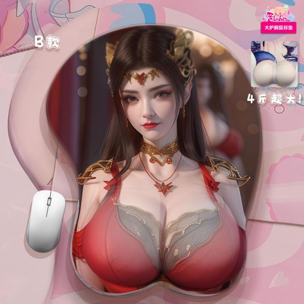 【海外代購】阿喵畫社 國色天香 蕭薰兒美杜莎 高透壓克力主題卡磚冰箱貼 4公斤大護腕滑鼠墊 透明卡磚 