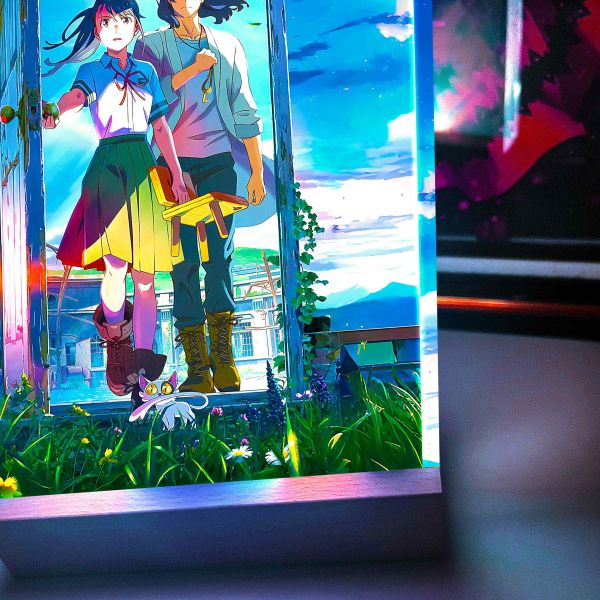 【海外代購】阿喵畫社 鈴芽之旅發光特效磚 大號1.9cm特效發光手辦架展示磚 