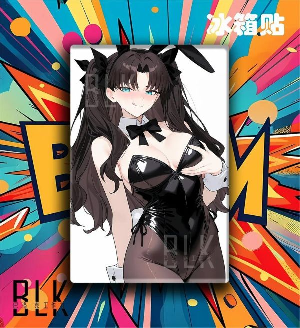 【海外代購】巴洛克《兔女郎遠阪凜》Fate紅色惡魔五大元素使裝飾畫冰箱貼 