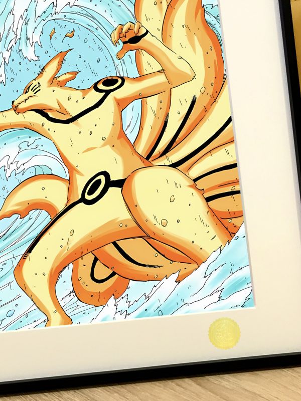 【海外代購】星空《九尾vs須佐》火影忍者NARUTO鳴人佐助須佐能乎尾獸仙人動漫裝飾畫 