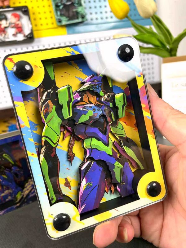 【海外代購】萌萌匠 新世紀福音戰士EVA01初號機壓克力方磚擺件 