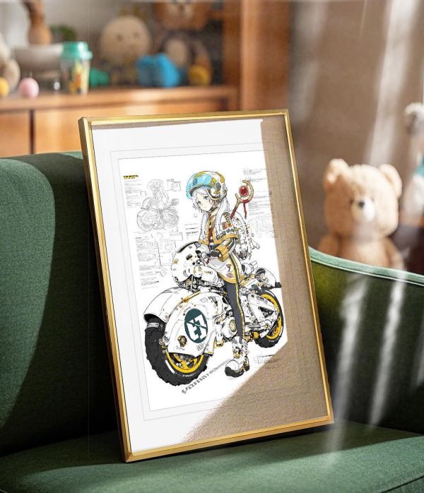 【海外代購】千鳥社 《芙莉蓮摩托車》 葬送的芙莉蓮Frieren摩托車精靈魔法使午睡毯地毯裝飾畫 