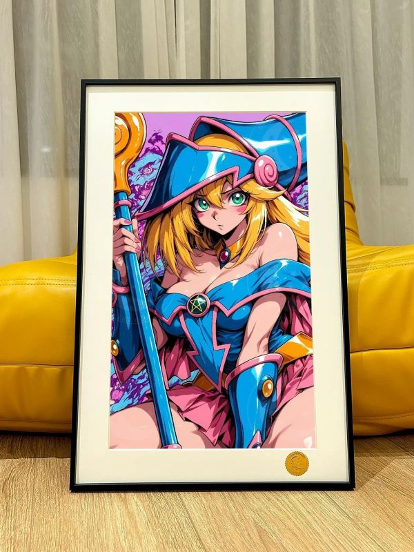 【海外代購】星空《粉紅黑魔導女孩》遊戲王裝飾畫 