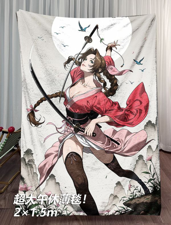 【海外代購】千鳥社 《日式愛麗絲》最終幻想7愛麗絲Aerith日式午睡毯地毯裝飾畫 