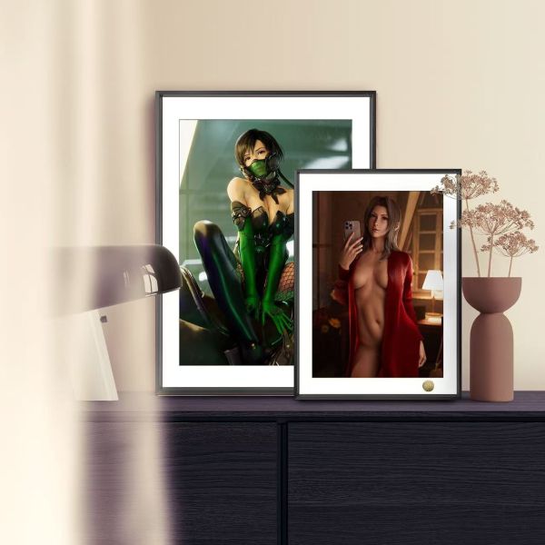 【海外代購】皇呱 最終幻想女角色 愛麗絲蒂法Tifa尤菲 裝飾畫 