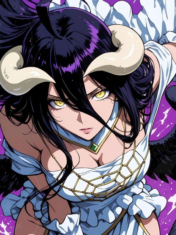 【海外代購】星空 《雅兒貝德》albedo骨王OVERLORD安茲·烏爾·恭正妃夏提雅迪米烏哥斯動漫裝飾畫 