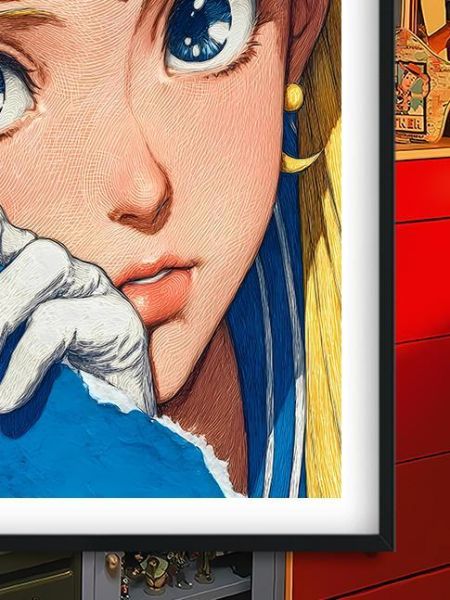 【海外代購】巴洛克 《紙張水兵月》美少女戰士水兵月月野兔倩妮迪公主動漫裝飾畫冰箱貼 