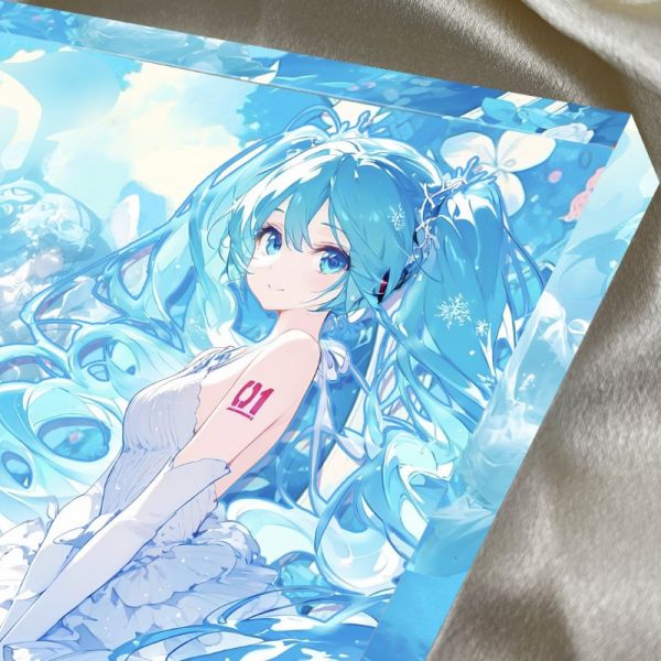 【海外代購】阿喵畫社 夢 初音未來 1.9cm厚大雙層透明收藏裝飾磚 