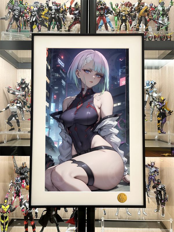 【海外代購】星空 《Cyber​​朋克露西》Lucy賽博龐克邊緣行者Cyber​​punk馬丁內斯動畫裝飾畫 