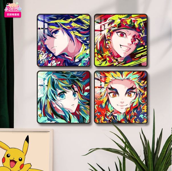 【海外代購】阿喵畫社 鬼滅之刃 九柱宮格畫 pvc高清九宮格 