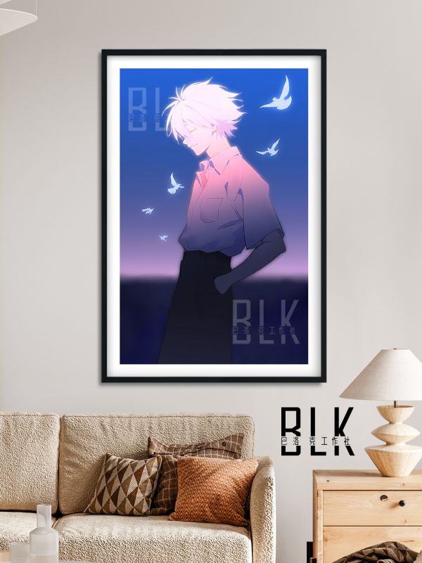 【海外代購】巴洛克《和平鴿渚薰》EVA新世紀福音戰士天鷹戰士初號機碇真嗣明日香動漫裝飾畫冰箱貼 