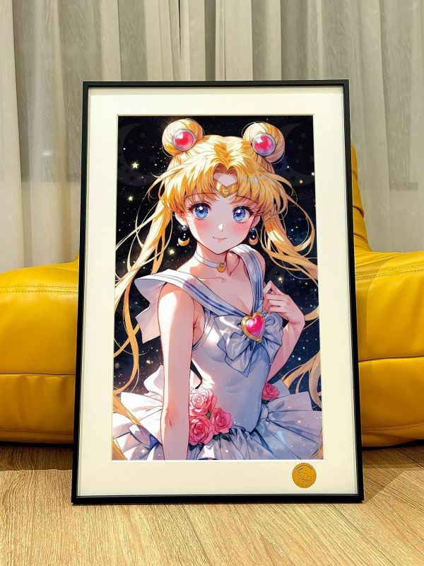 【海外代購】星空 《玫瑰水兵月》美少女戰士裝飾畫 