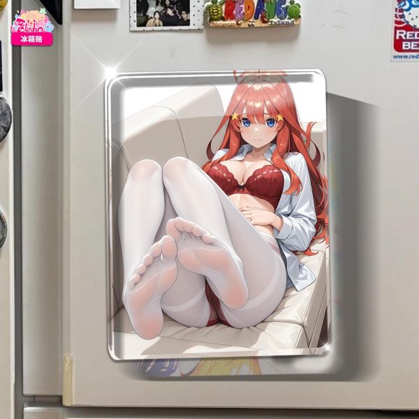 【海外代購】阿喵畫社 動漫冰箱貼第八十五彈五等分新娘白絲系列 高透壓克力磁吸冰箱貼 