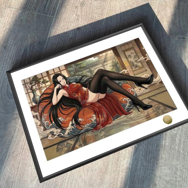 【海外代購】皇呱 《浮世繪女帝》海賊王波雅·漢庫克裝飾畫 午睡毯 地毯 